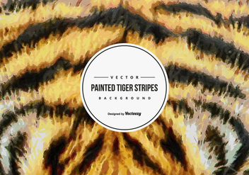 Painted Tiger Pattern Background - Free vector #425497